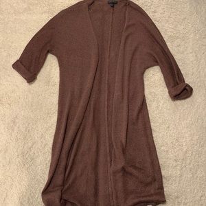 F21 longline cardigan